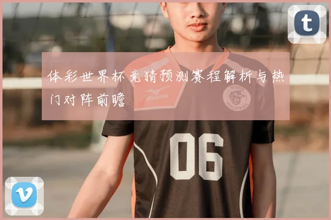 体彩世界杯竞猜预测赛程解析与热门对阵前瞻